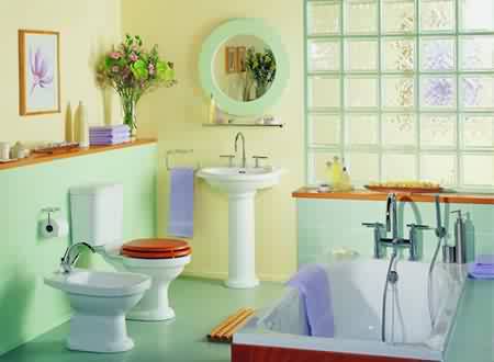 يمكنك اضافة الزرع الاخضر لغرفة الحمام