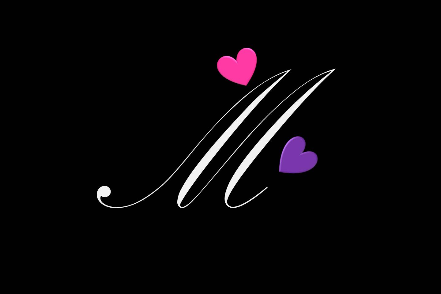 حرف m رومانسي