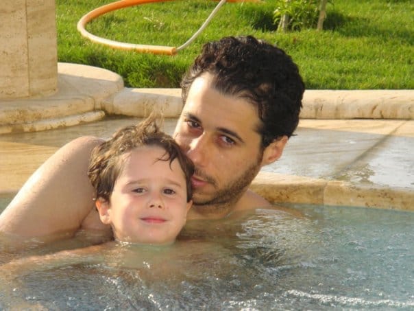 احمد السعدنى مع ابنة