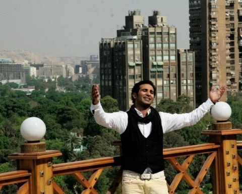 احمد سعد فى احدى أغانية
