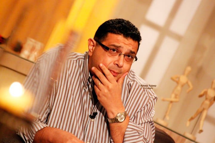 الفنان ماجد الكدوانى فى احدى البرامج