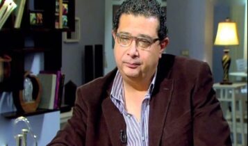 صورة للنجم ماجد الكدوانى فى احدى البرامج