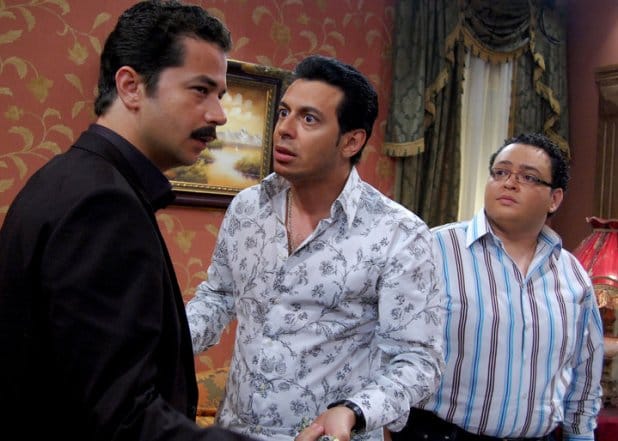 صورة للنجم مصطفى شعبان مع النجم احمد رزق