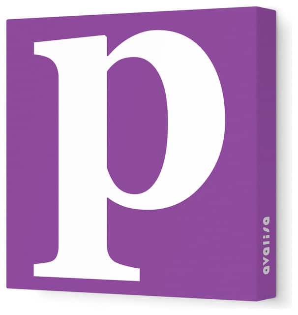 غلاف حرف P