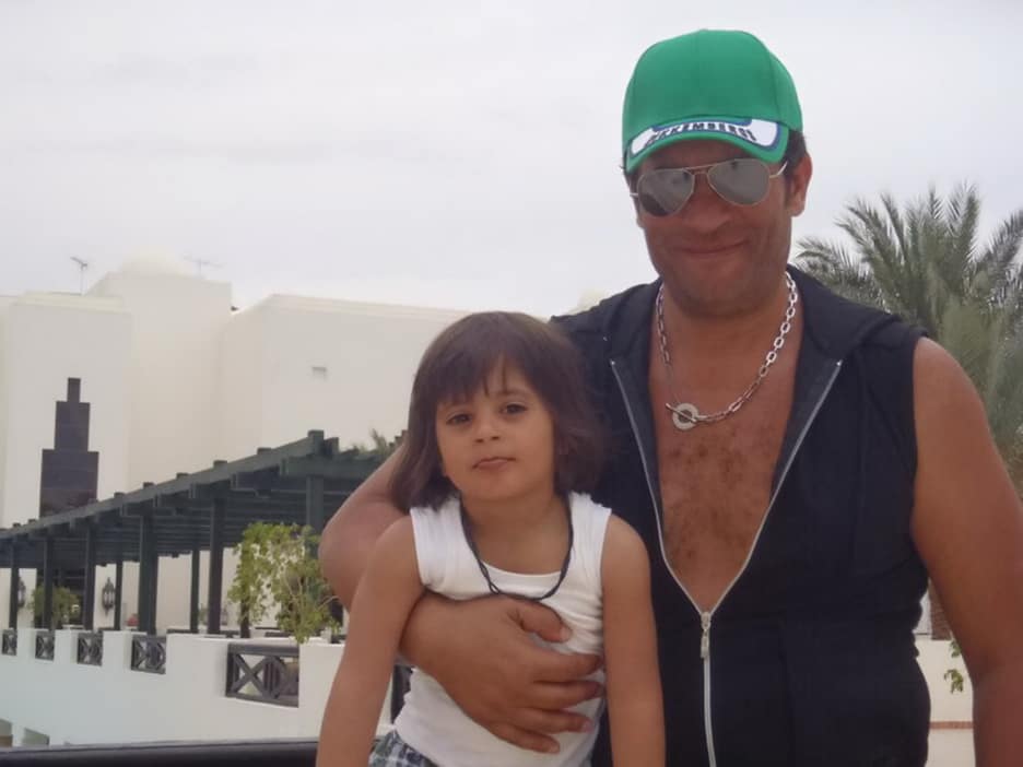 ماجد المصرى مع ابنة