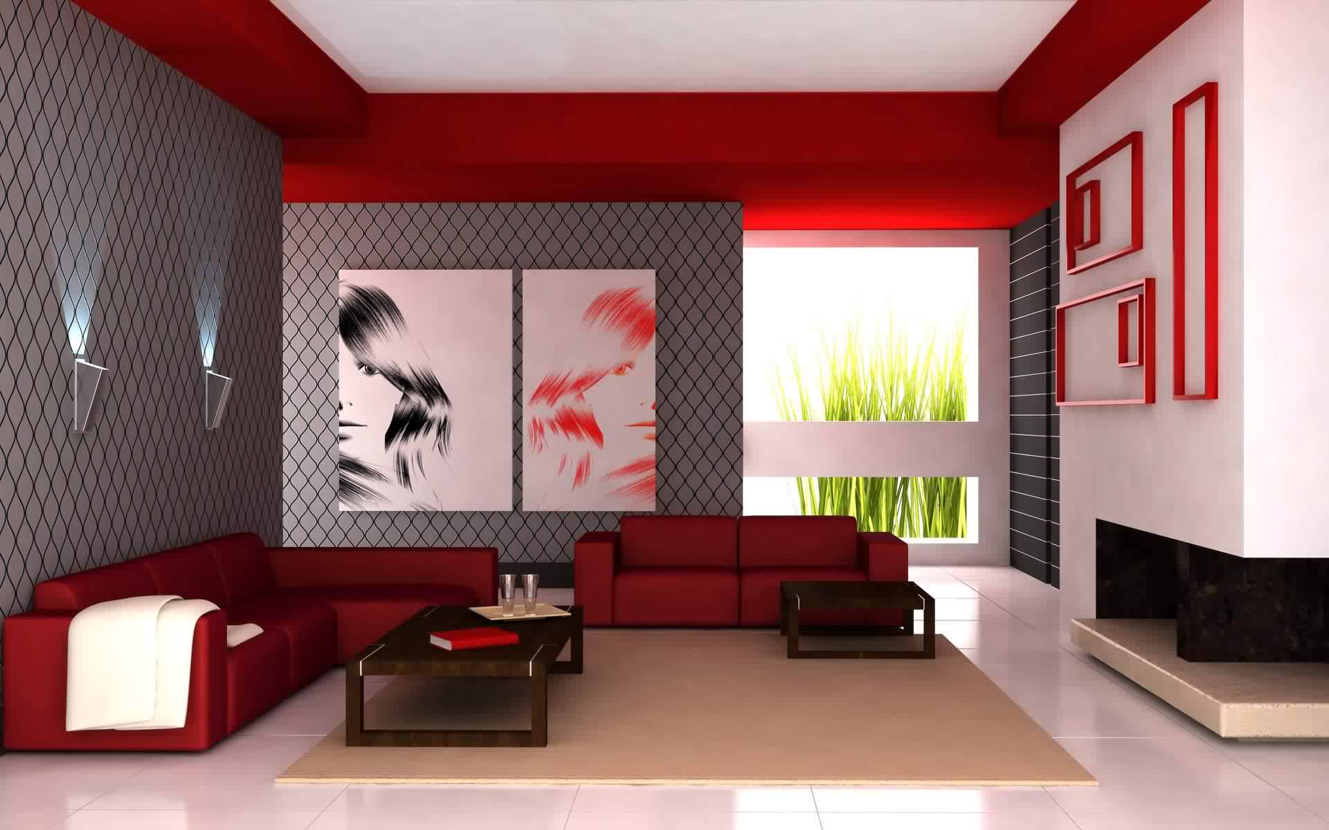ديكور مدهش بلون احمر