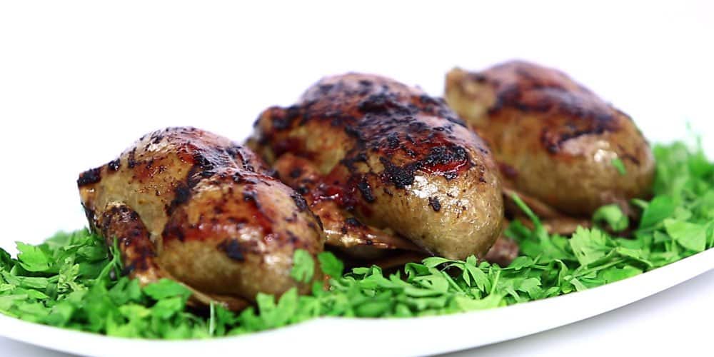 طريقة عمل حمام محشي بالفريك