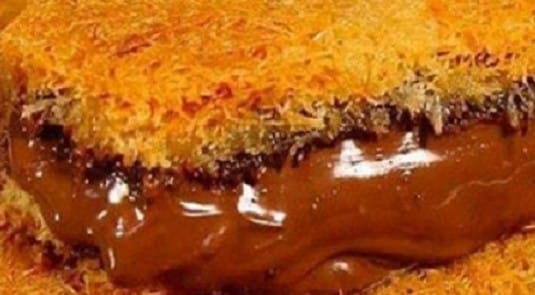 الكنافة بالنوتيلا
