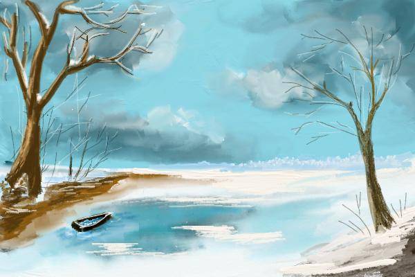 رسومات ولوحات فنية طبيعية مدهشة