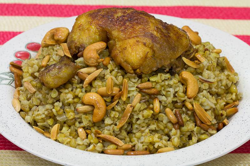 الفريكة بالدجاج
