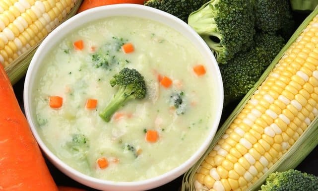 طريقة عمل شوربة الخضار بالكريمة