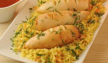 طريقة عمل الكاليماري المحشي