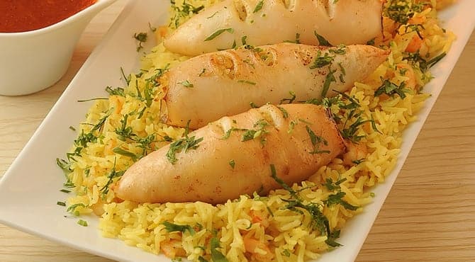 طريقة عمل الكاليماري المحشي