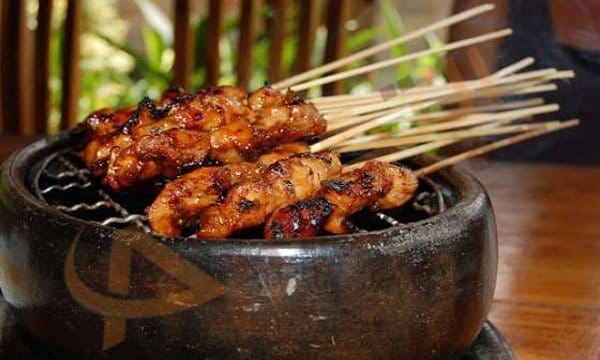 طريقة عمل ساتي الدجاج المشوي