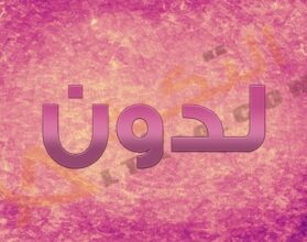 معنى اسم لدون