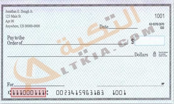 تفسير حلم الشيك