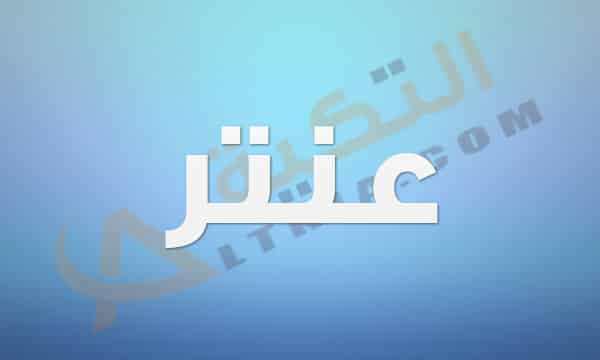 معنى اسم عنتر