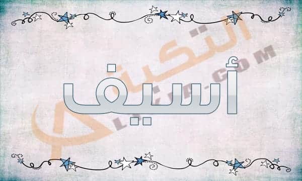 معنى اسم آصف