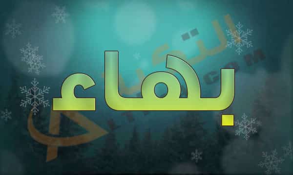 معنى اسم بهاء