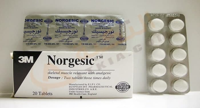 نورجيسيك (Norgesic) دواعي الاستعمال، الآثار الجانبية ...