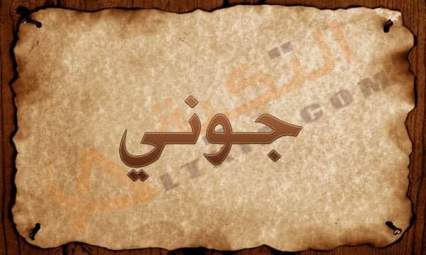معنى اسم جوني