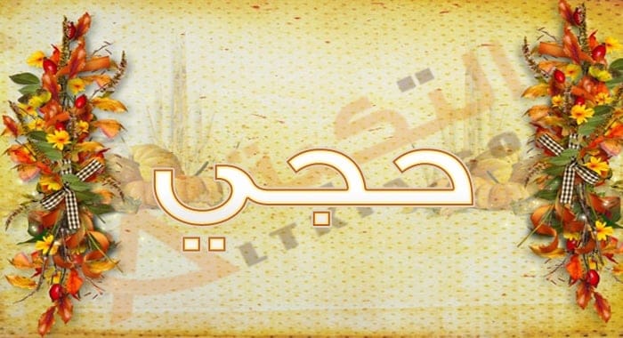 معنى اسم حجي