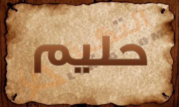 معنى اسم حليم