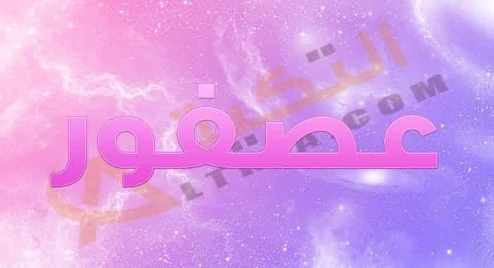 معنى اسم عصفور