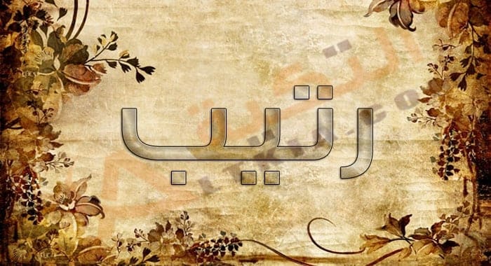 معنى اسم رتيب