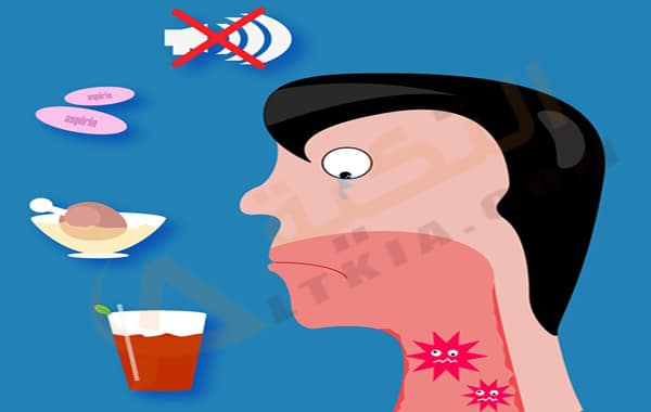 أسباب ألم الحلق عند البلع