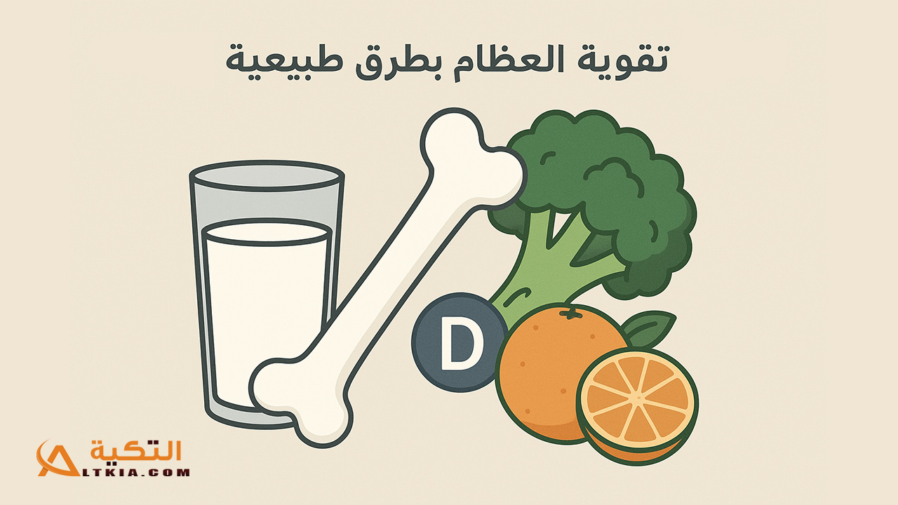 تقوية العظام بطرق طبيعية